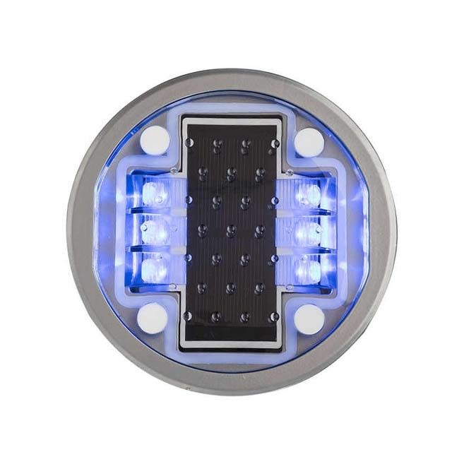 Błyskowe reflektory drogowe zasilane energią słoneczną IP68 z 5 kolorami LED