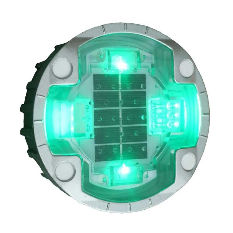 Zielone kolory LED Solar Road Studs Wysoka jasność LED 120mm średnica