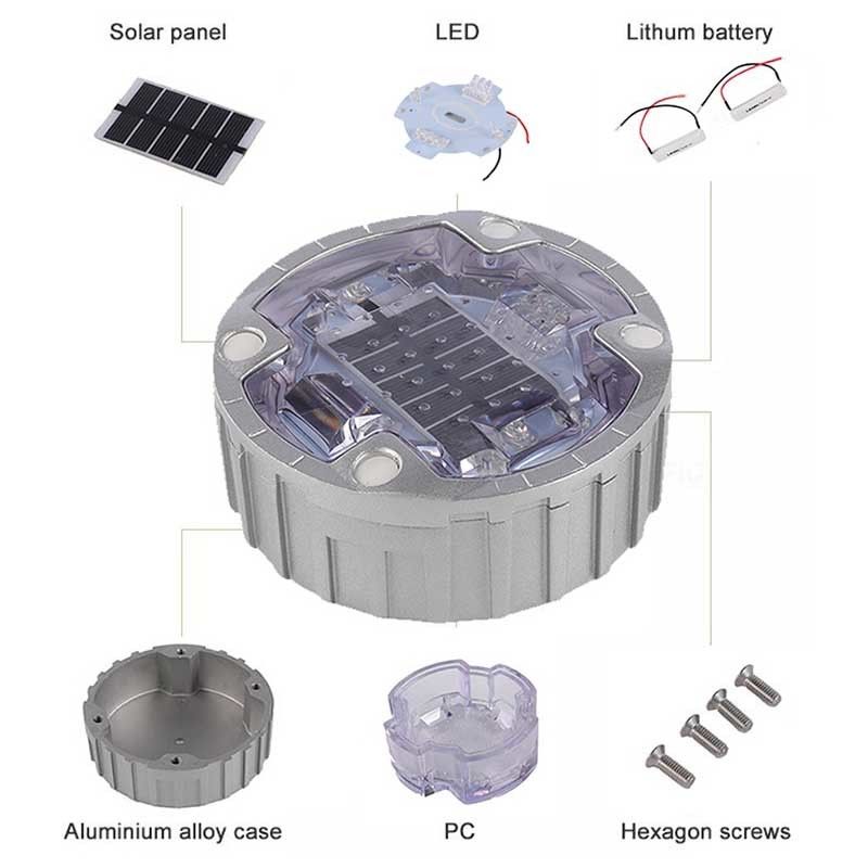 Zielone kolory LED Solar Road Studs Wysoka jasność LED 120mm średnica