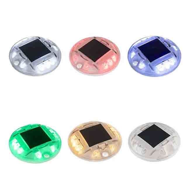 Wysoka jasność PC Okrągły kształt Słoneczny marker chodnika Światło IP68 Plastic Cat Eye