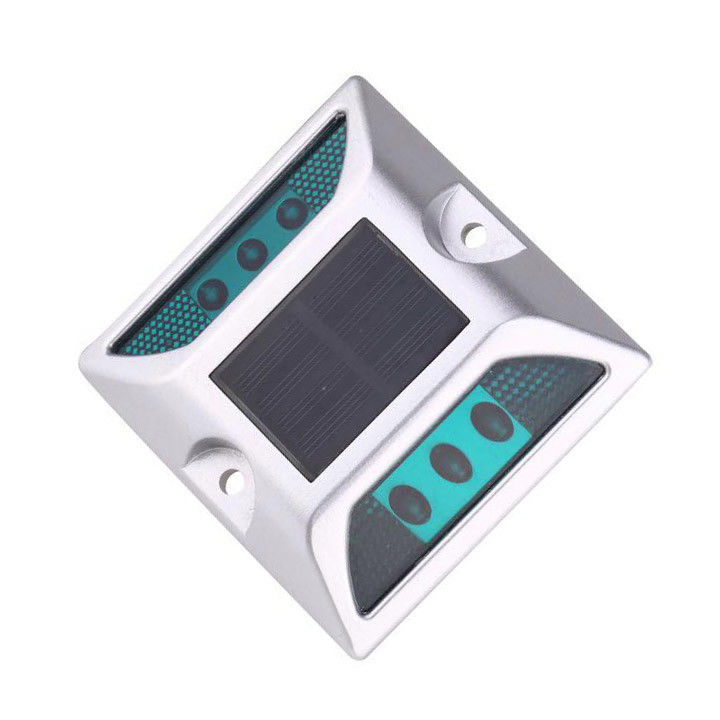 IP68 Aluminium Solar LED Road Studs Zielony Kolor Autostrada Odblaski oczu kota
