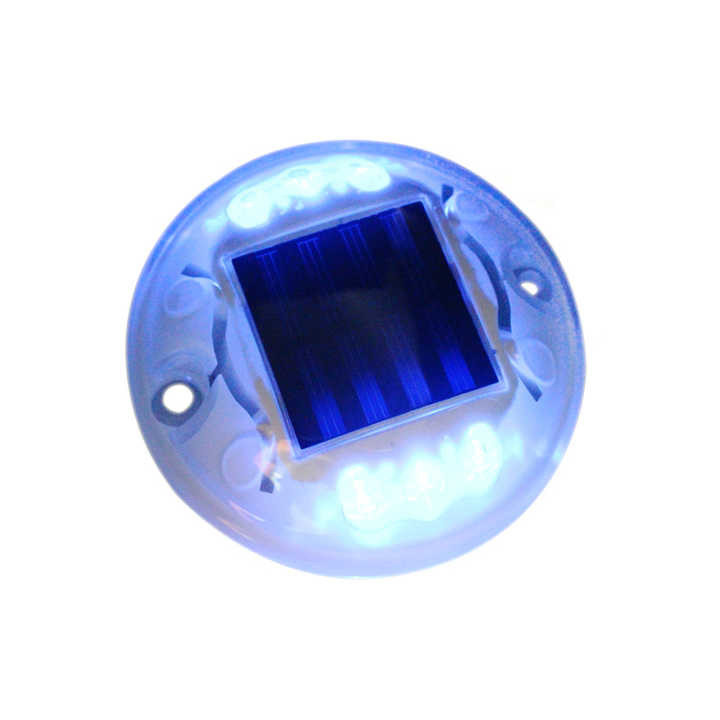 Okrągłe plastikowe słoneczne stożki drogowe odblaski drogowe zasilane energią słoneczną LED światło oczu kota