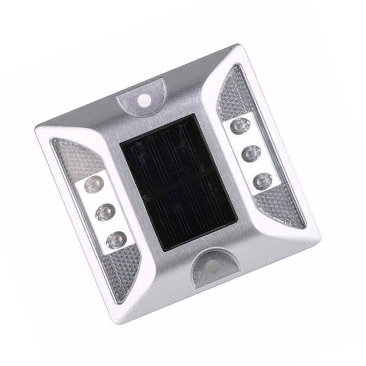 Solar LED Road Studs Biały Aluminiowy Marker dla chodnika Lampy Cay Eyes Road Stud